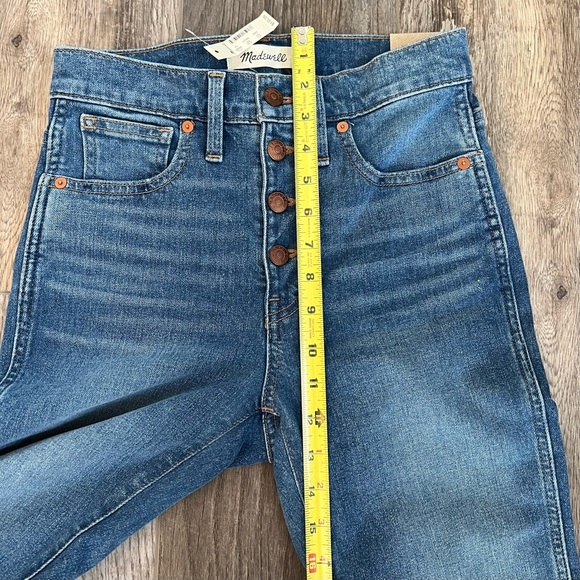 NWT Madewell High Waist skinny jeans - Button Fly Premium Denim 25 - Picture 7 of 13